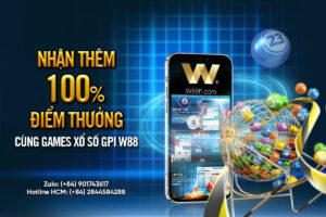 Read more about the article NHẬN THÊM 100% ĐIỂM THƯỞNG CÙNG THẾ GIỚI XỔ SỐ GPI W88