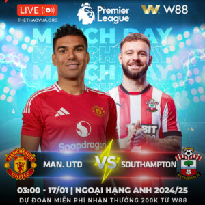 Read more about the article [W88 – MINIGAME] MANCHESTER UTD – SOUTHAMPTON | QUỶ ĐỎ TRÊN CƠ