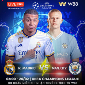 Read more about the article [W88 – MINIGAME] REAL MADRID – MAN CITY |  BẢN LĨNH NHÀ VUA