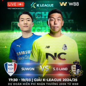 Read more about the article [W88 – MINIGAME] SUWON – SEOUL E-LAND FC | K LEAGUE