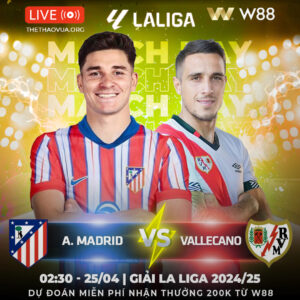 Read more about the article [W88 – MINIGAME] ATLETICO – VALLECANO | LẤY LẠI SỰ TỰ TIN