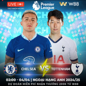 Read more about the article [W88 – MINIGAME] CHELSEA -TOTTENHAM | KHÔNG CÒN CƠ HỘI