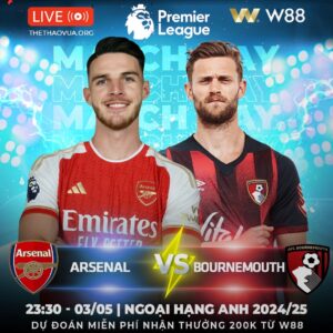 Read more about the article [W88 – MINIGAME] ARSENAL – BOURNEMOUTH | GIỮ SỨC