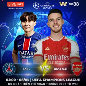 Read more about the article [W88 – MINIGAME] PSG – ARSENAL | MỞ HỘI