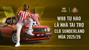 Read more about the article W88 TRỞ THÀNH ĐỐI TÁC TÀI TRỢ CHÍNH THỨC CÂU LẠC BỘ SUNDERLAND MÙA GIẢI 2025/26