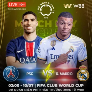 Read more about the article [W88 – MINIGAME] PSG – REAL MADRID | ĐẠI CHIẾN VÉ CHUNG KẾT