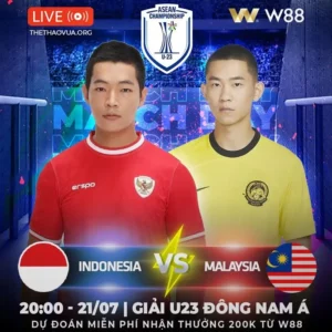 Read more about the article [W88 – MINIGAME] INDONESIA – MALAYSIA | CHUNG KẾT BẢNG A
