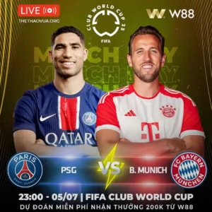Read more about the article [W88 – MINIGAME] PSG – BAYERN MUNICH | MƯA BÀN THẮNG
