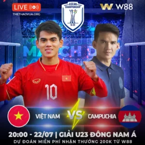 Read more about the article [W88 – MINIGAME] VIỆT NAM – CAMPUCHIA | BA ĐIỂM NHẸ NHÀNG