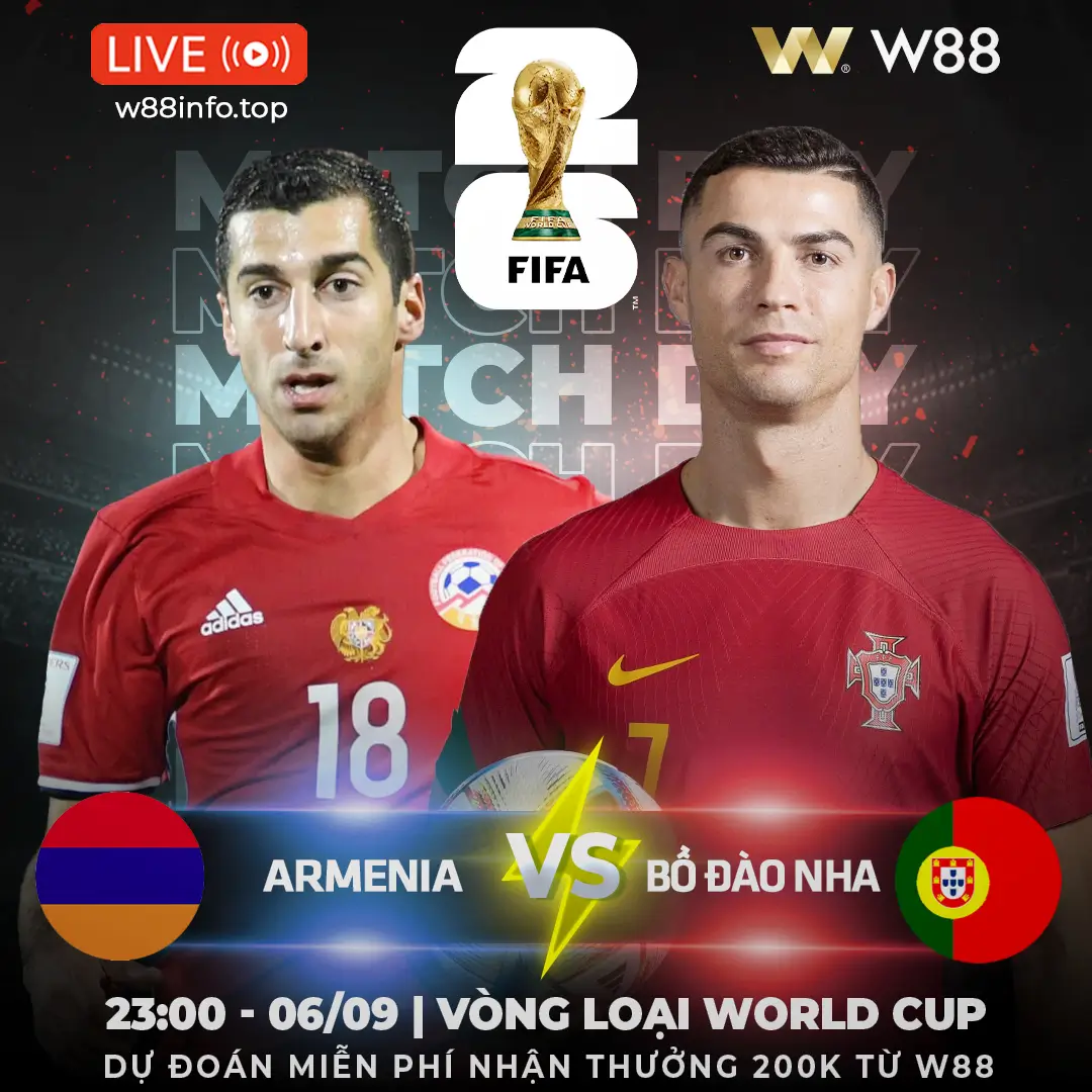 You are currently viewing [W88 – MINIGAME] ARMENIA – BỒ ĐÀO NHA | KHÓ CHO CHỦ NHÀ