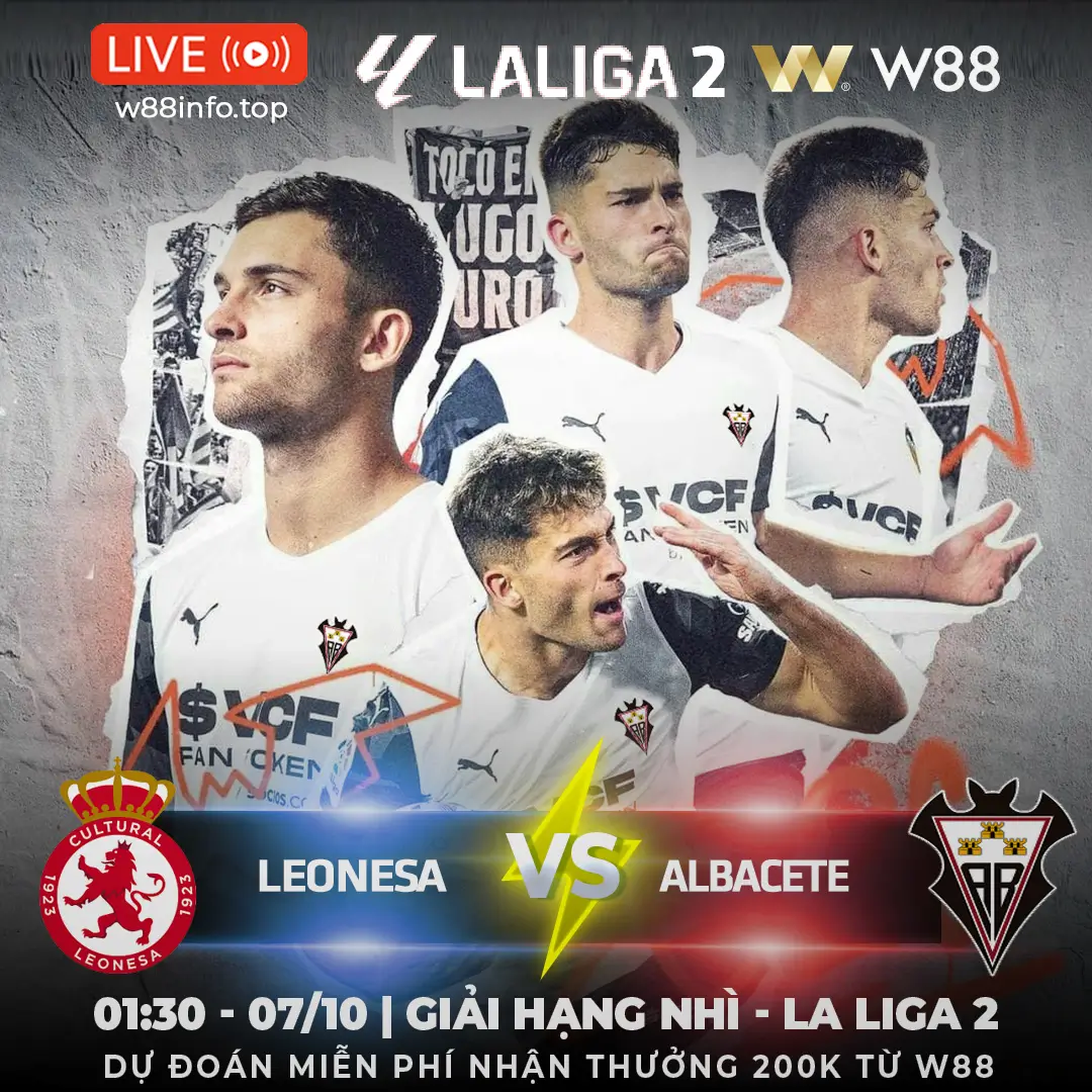 You are currently viewing [W88 – MINIGAME] LEONESA – ALBACETE | TÂM ĐIỂM VÒNG 8
