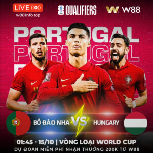 Read more about the article [W88 – MINIGAME] BỒ ĐÀO NHA – HUNGARY | VÉ ĐI TIẾP
