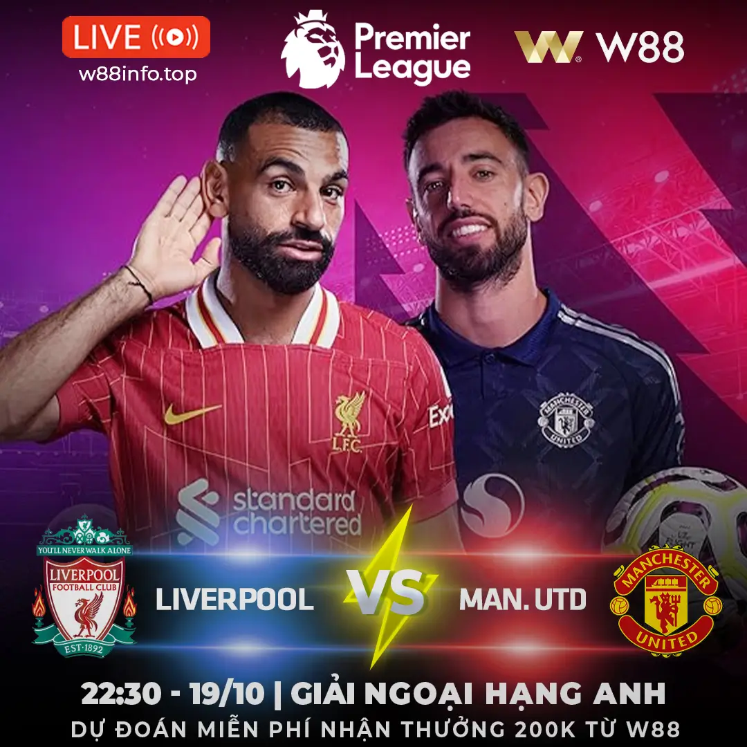 You are currently viewing [W88 – MINIGAME] LIVERPOOL – MU | CUỘC CHIẾN RỰC LỬA
