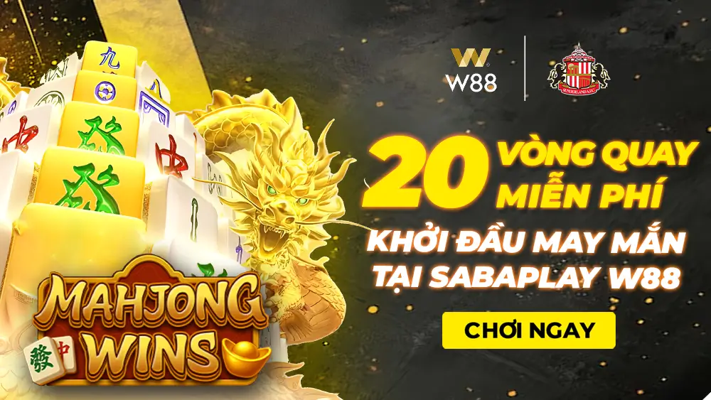 You are currently viewing TẶNG 20 VÒNG QUAY MIỄN PHÍ – KHỞI ĐẦU MAY MẮN TẠI SABAPLAY W88