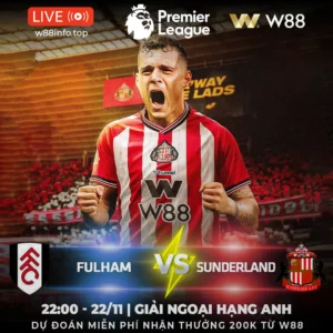 Read more about the article [W88 – MINIGAME] FULLHAM – SUNDERLAND | MÈO ĐEN ĐẾN THĂM