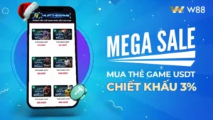 Read more about the article MUA THẺ GAME USDT W88 CHIẾT KHẤU NGAY 3% – GIẢI PHÁP TIẾT KIỆM CHO NGƯỜI CHƠI THÔNG MINH