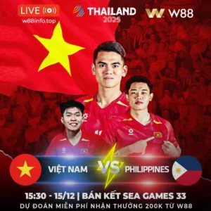 Read more about the article [W88 – MINIGAME] VIỆT NAM – PHILIPPINES | TIẾP ĐÀ CHIẾN THẮNG