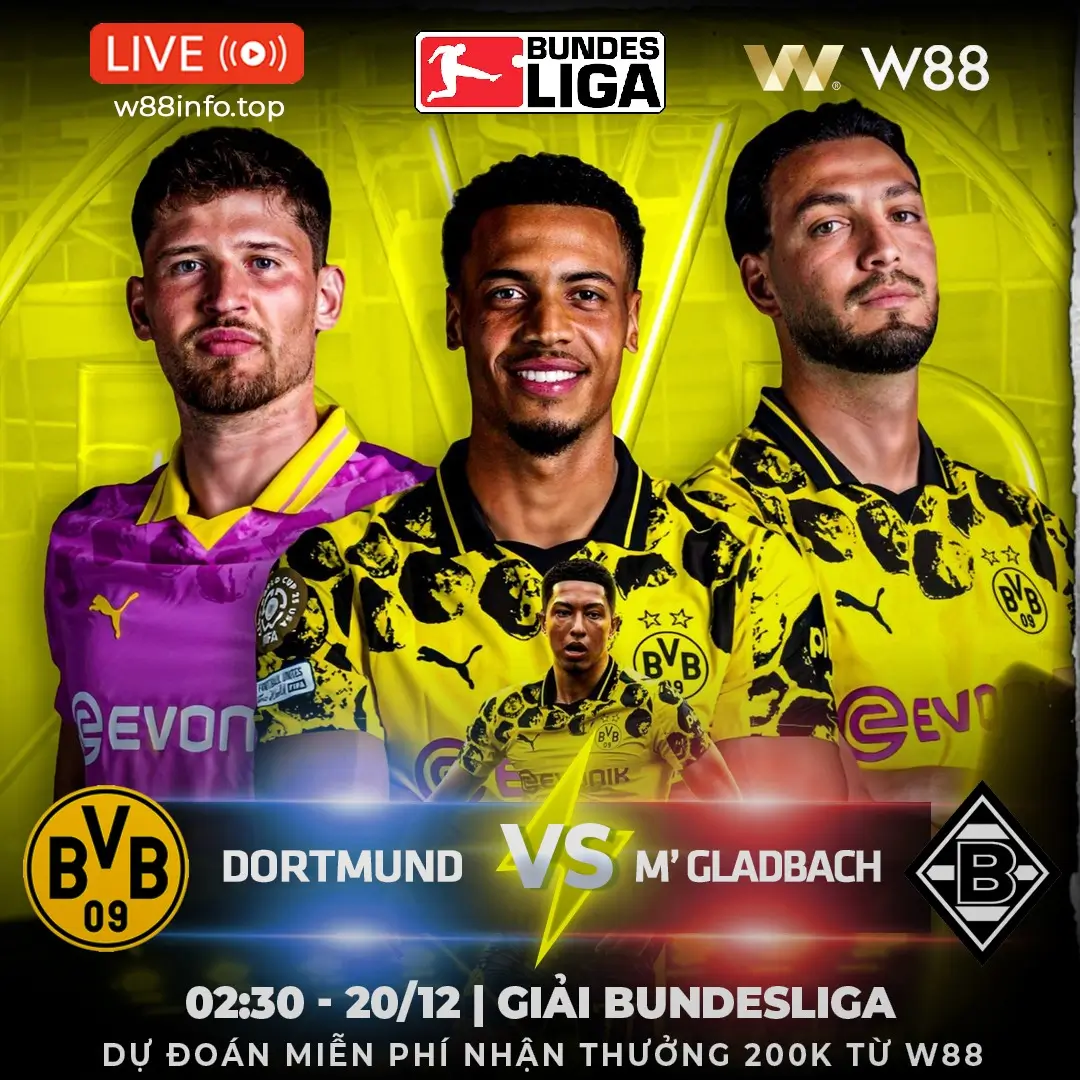 You are currently viewing [W88 – MINIGAME] DORTMUND – GLADBACH | CHỦ NHÀ GẶP KHÓ
