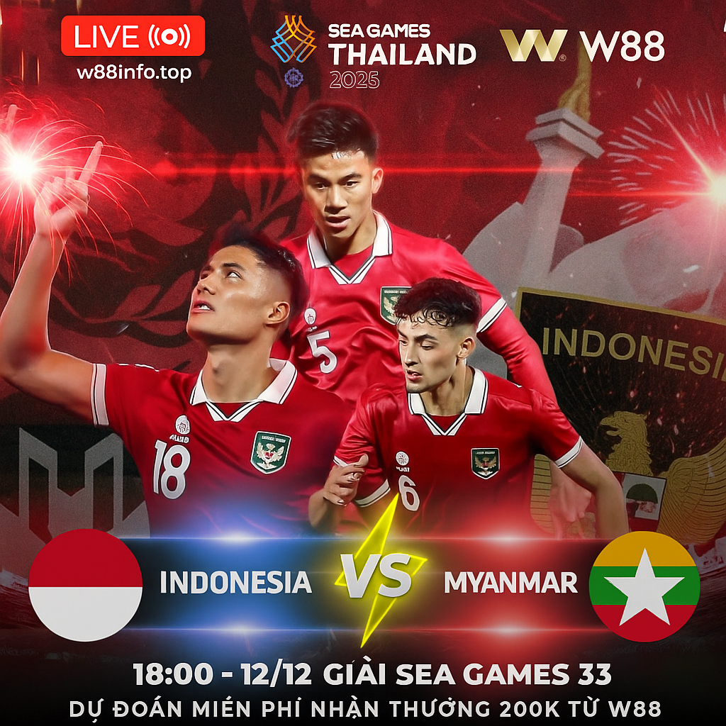 You are currently viewing [W88 – MINIGAME] INDONESIA – MYANMAR | CHỚP LẤY CƠ HỘI