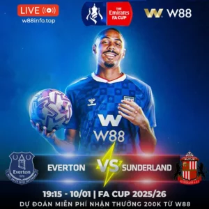 Read more about the article [W88 – MINIGAME] EVERTON – SUNDERLAND | KHÓ CHO MÈO ĐEN