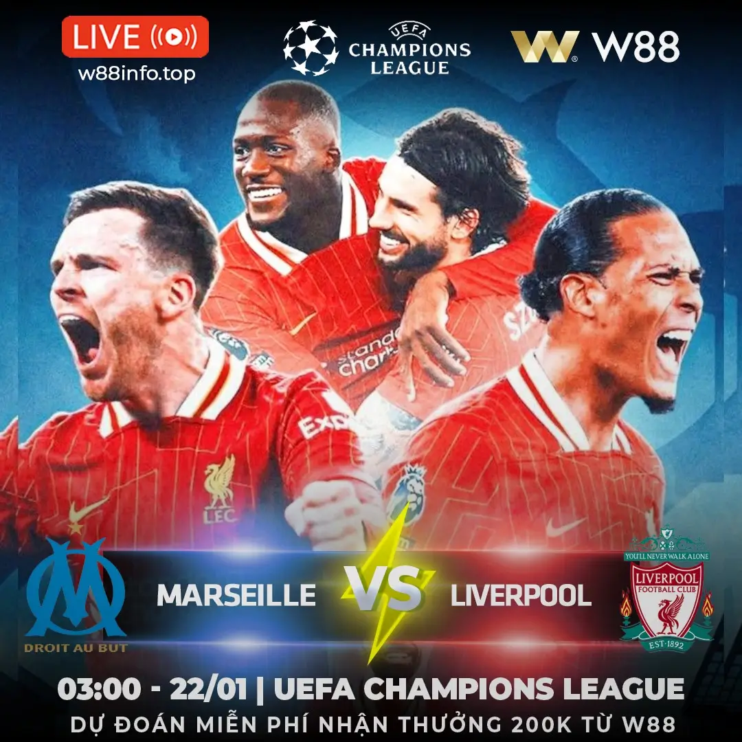 You are currently viewing [W88 – MINIGAME] MARSEILLE – LIVERPOOL | BẺ NANH CỦA QUỶ