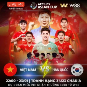 Read more about the article [W88 – MINIGAME] VIỆT NAM – HÀN QUỐC | DANH DỰ VÀ BẢN LĨNH