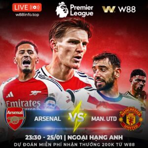 Read more about the article [W88 – MINIGAME] ARSENAL – MU | NGÁN MỖI QUỶ ĐỎ