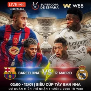 Read more about the article [W88 – MINIGAME] BARCA – REAL MADRID | BẢO VỆ NGAI VÀNG