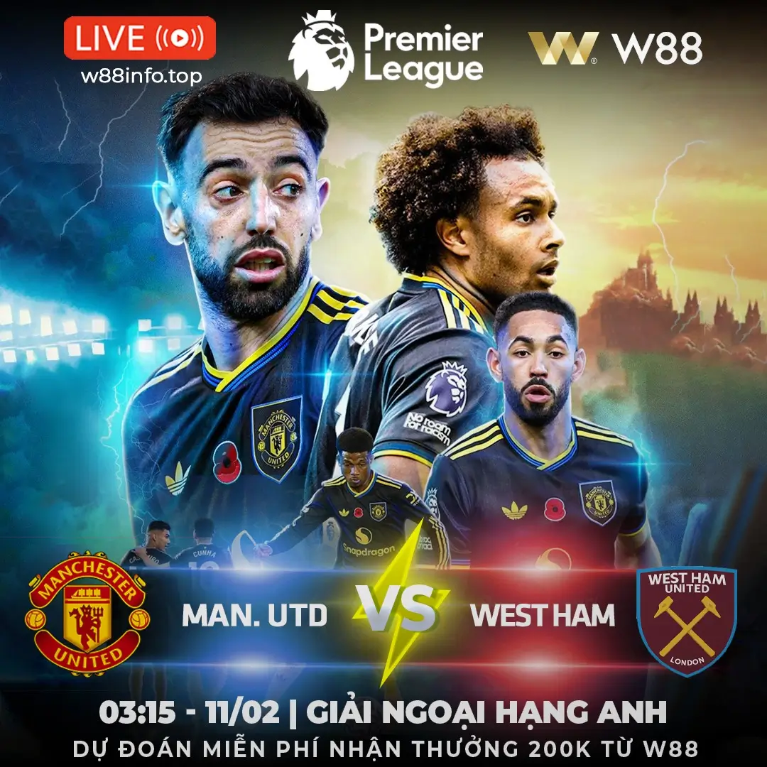 You are currently viewing [W88 – MINIGAME] MAN UTD – WEST HAM | 1 BƯỚC LÊN MÂY