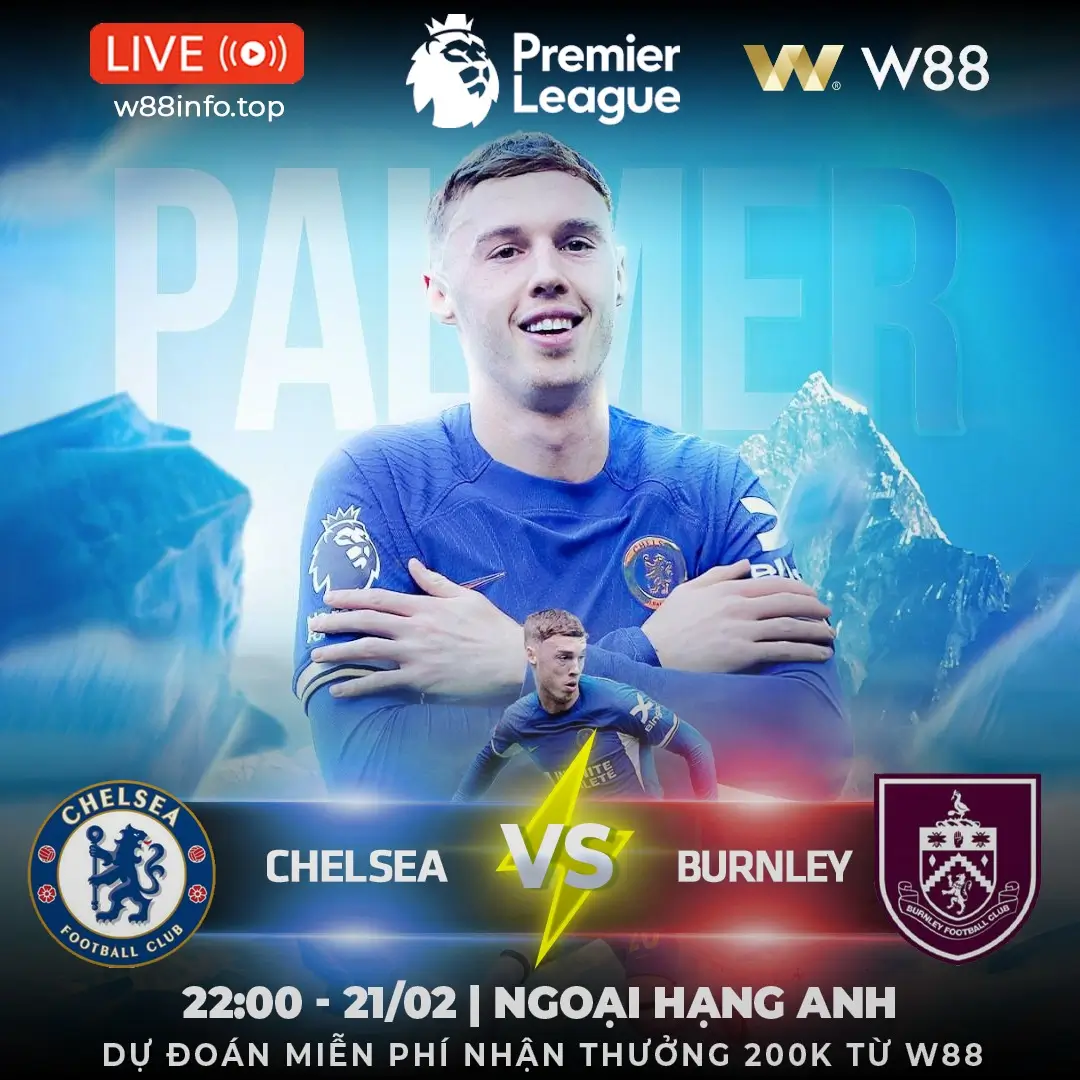 You are currently viewing [W88 – MINIGAME] CHELSEA – BURNLEY | TIẾN VÀO TOP 4