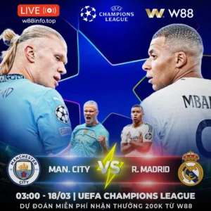 Read more about the article [W88 – MINIGAME] MAN CITY – REAL MADRID | KNOCK OUT MAN CITY