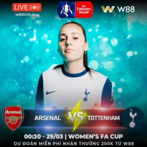Read more about the article [W88 – MINIGAME] ARSENAL – TOTTENHAM | PHÁO THỦ VÙNG LÊN