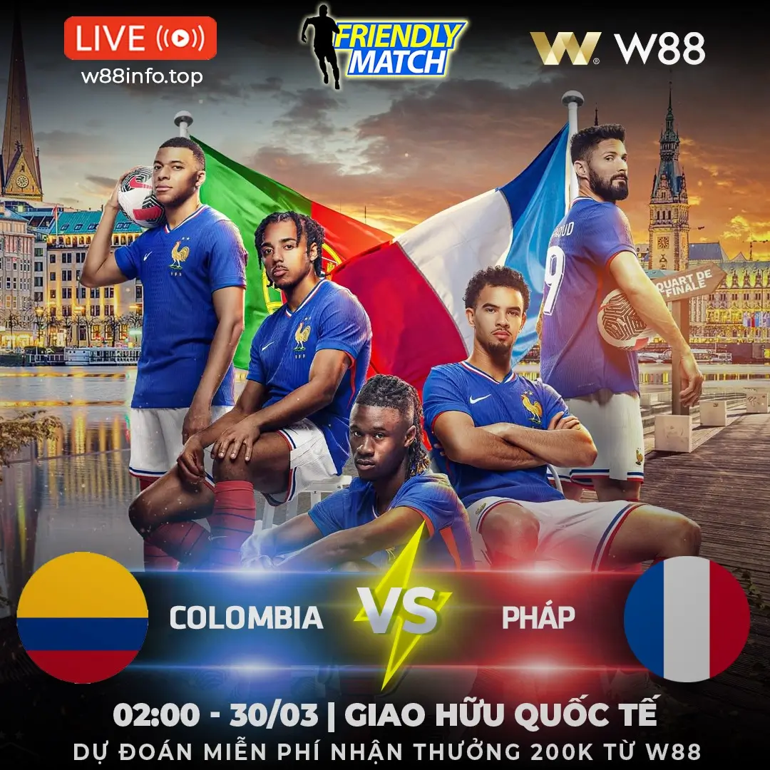 You are currently viewing [W88 – MINIGAME] COLOMBIA – PHÁP | KHẲNG ĐỊNH ĐẲNG CẤP