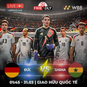 Read more about the article [W88 – MINIGAME] ĐỨC – GHANA | “CỔ XE TĂNG” XUNG KÍCH