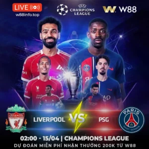 Read more about the article [W88 – MINIGAME] LIVERPOOL – PSG | NHIỆM VỤ KHÔNG DỄ DÀNG