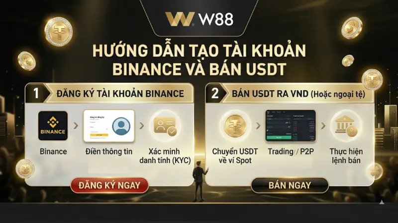 You are currently viewing HƯỚNG DẪN CHI TIẾT TẠO TÀI KHOẢN BINANCE VÀ BÁN USDT