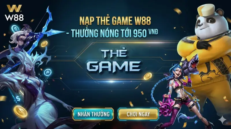 You are currently viewing NẠP THẺ GAME W88 – RINH THƯỞNG 950 VND MỖI NGÀY