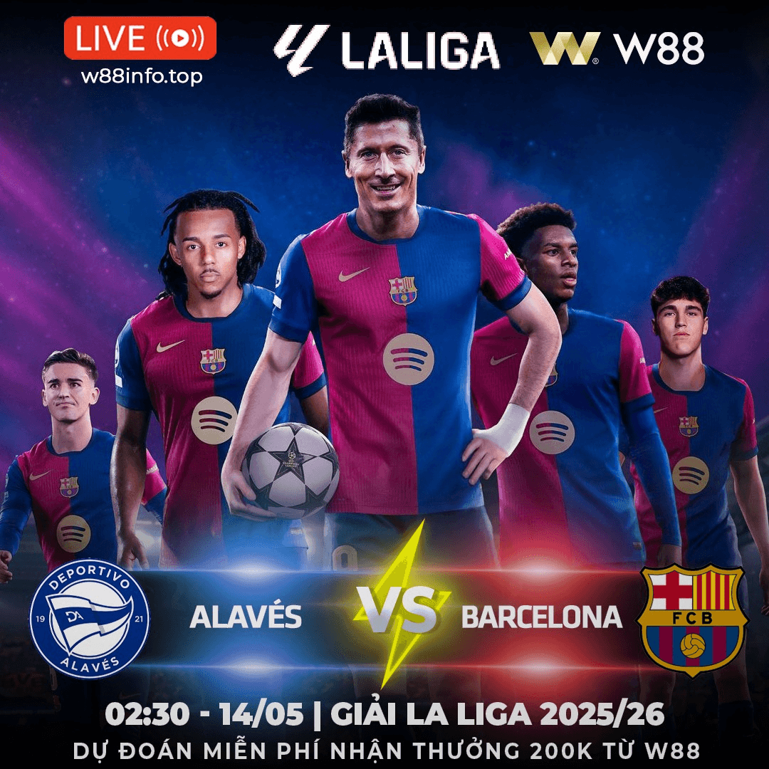 You are currently viewing [W88 – MINIGAME] ALAVES – BARCELONA | CHỦ NHÀ NHỌC NHẰN