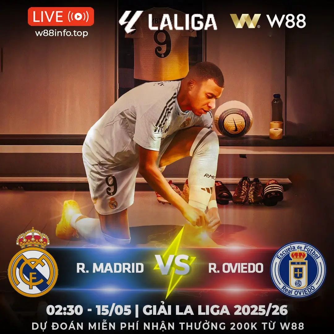 You are currently viewing [W88 – MINIGAME] REAL MADRID – REAL OVIEDO | LẤY LẠI UY DANH