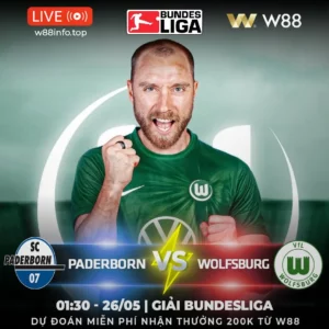 Read more about the article [W88 – MINIGAME] PADERBORN – WOLFSBURG | TRẬN ĐẤU QUYẾT ĐỊNH