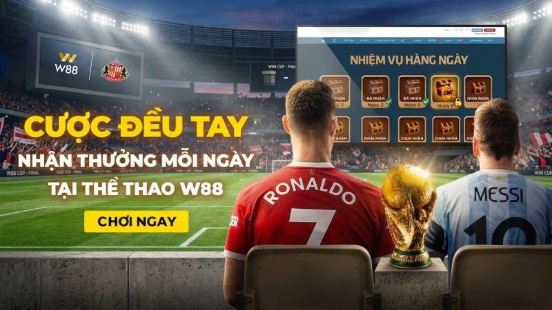You are currently viewing CƯỢC ĐỀU TAY NHẬN THƯỞNG MỖI NGÀY TẠI THỂ THAO W88