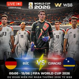 Read more about the article [W88 – MINIGAME] ĐỨC – CURACAO | KHÔNG DỄ ÁP ĐẢO