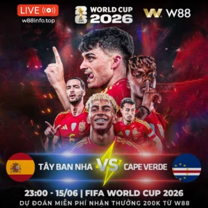 Read more about the article [W88 – MINIGAME] TÂY BAN NHA – CAPE VERDE | QUÁ KHÓ CHO TÂN BINH