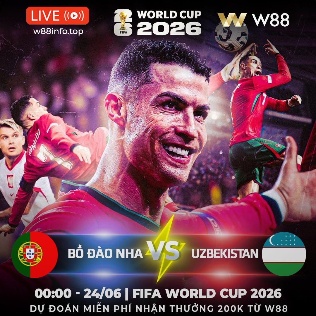 You are currently viewing [W88 – MINIGAME] BỒ ĐÀO NHA – UZBEKISTAN | BUỘC PHẢI CHIẾN THẮNG