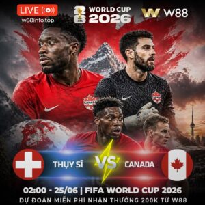 Read more about the article [W88 – MINIGAME] THỤY SĨ – CANADA | ĐẠI CHIẾN NGÔI ĐẦU
