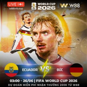 Read more about the article [W88 – MINIGAME] ECUADOR – ĐỨC | DỒN VÀO GÓC TƯỜNG