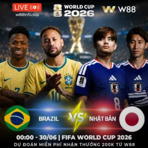 Read more about the article [W88 – MINIGAME] BRAZIL – NHẬT BẢN | SO TÀI ĐỈNH CAO