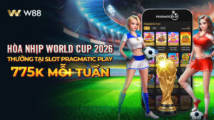 Read more about the article HÒA NHỊP WORLD CUP 2026 – CƯỢC & NHẬN THƯỞNG ĐẾN 775 VND MỖI TUẦN TẠI SLOT PRAGMATIC PLAY
