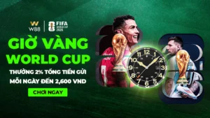 Read more about the article GIỜ VÀNG WORLD CUP – THƯỞNG 2% TỔNG TIỀN GỬI MỖI NGÀY ĐẾN 2,600 VND